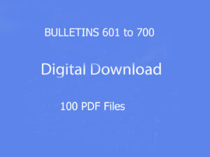 Bulletins 601-700 as Downloadable PDF files