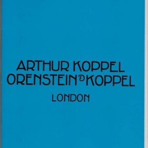 Arthur Koppel / Orenstein Koppel - English advertising catalogues