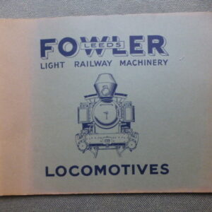 John Fowler Light Railway Machinery Locomotives - Used    s