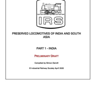 Preserved Locomotives of India - Preliminary Draft